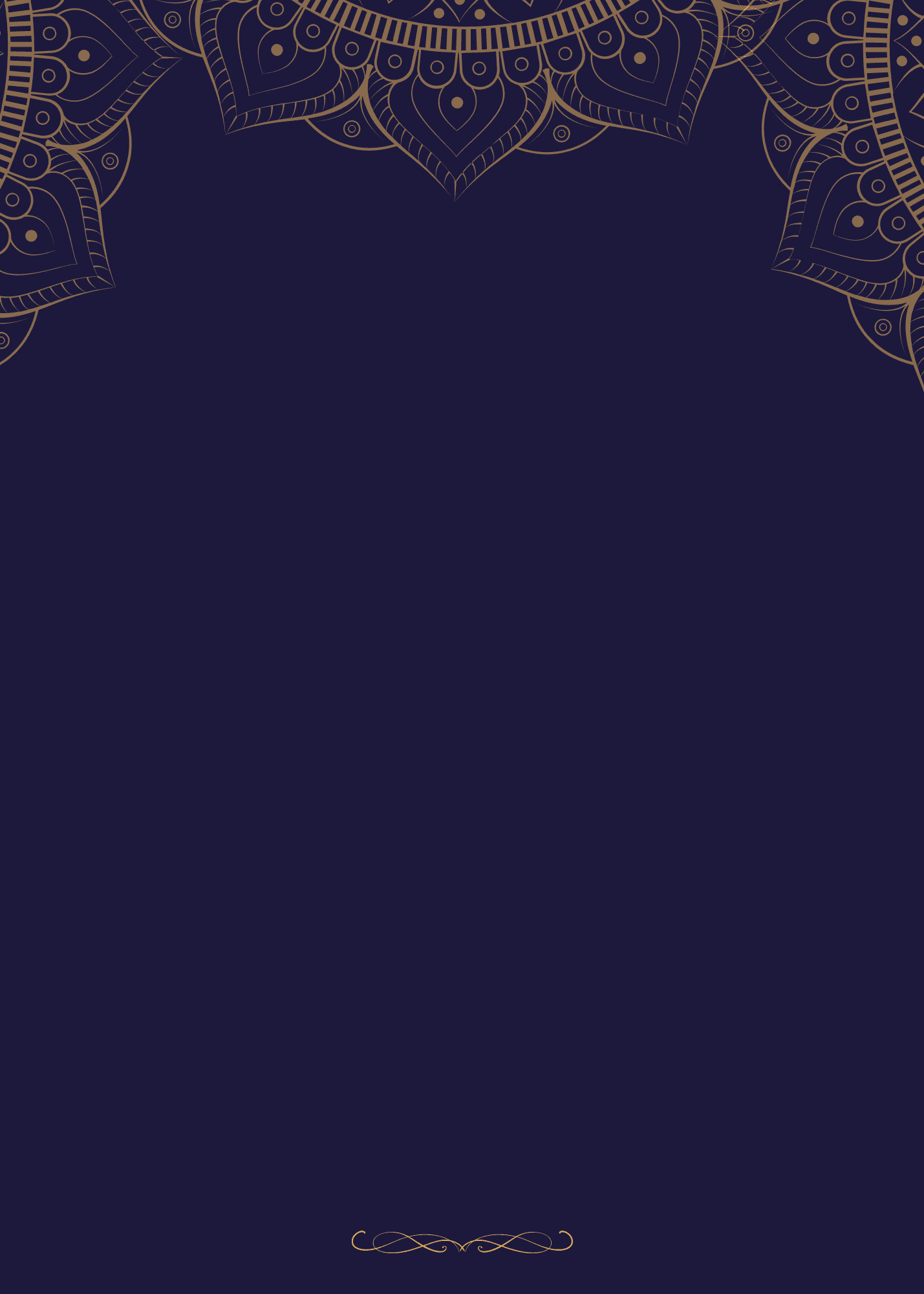 Midnight Gold matrimonial biodata template
