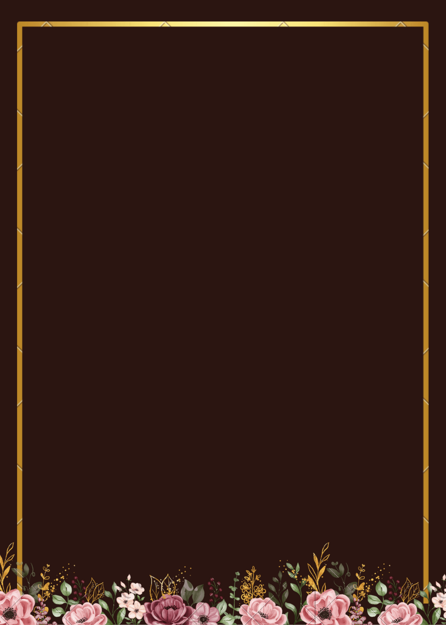 Golden Cocoa matrimonial biodata template